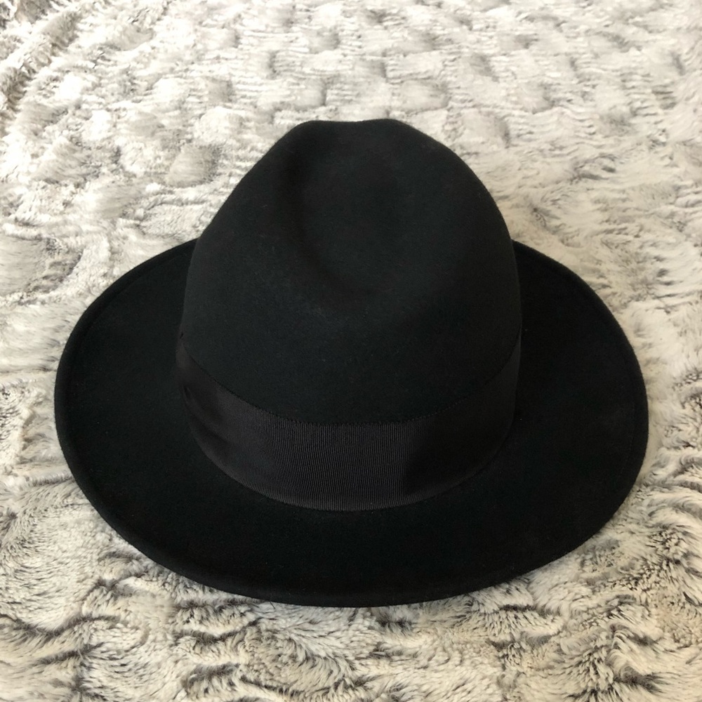 Free People Black Felt Fedora